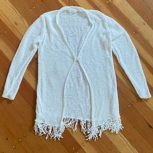 Fabiana‎ Filippi Fringe White Sweater US M